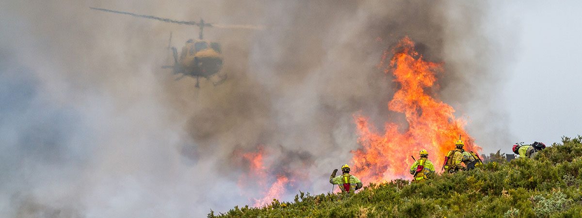 Helicopter Medevac Rescue and Firefighting Efforts Expand in California’s Battle Against Wildfires