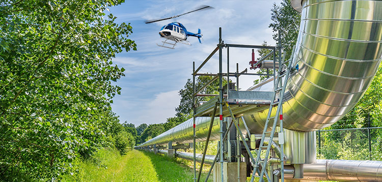 Helicopter Pipeline Surveys in Texas