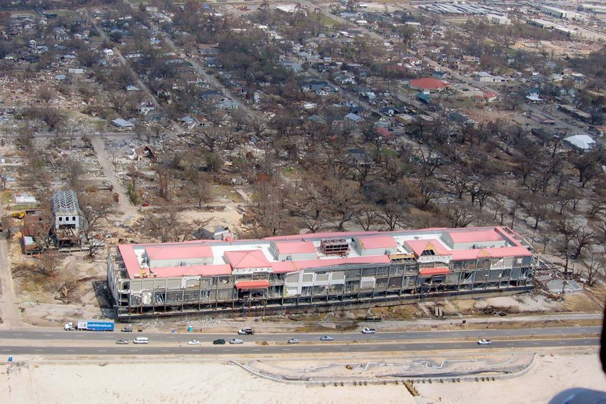 Helicopter Support for Hurricanes in Biloxi, Mississippi