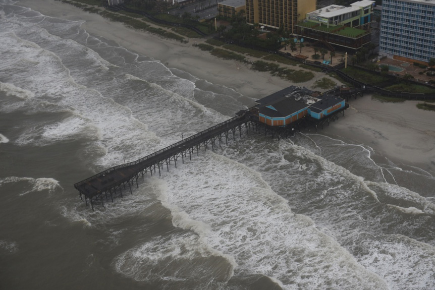 Helicopter Support for Hurricanes in Myrtle Beach, SC