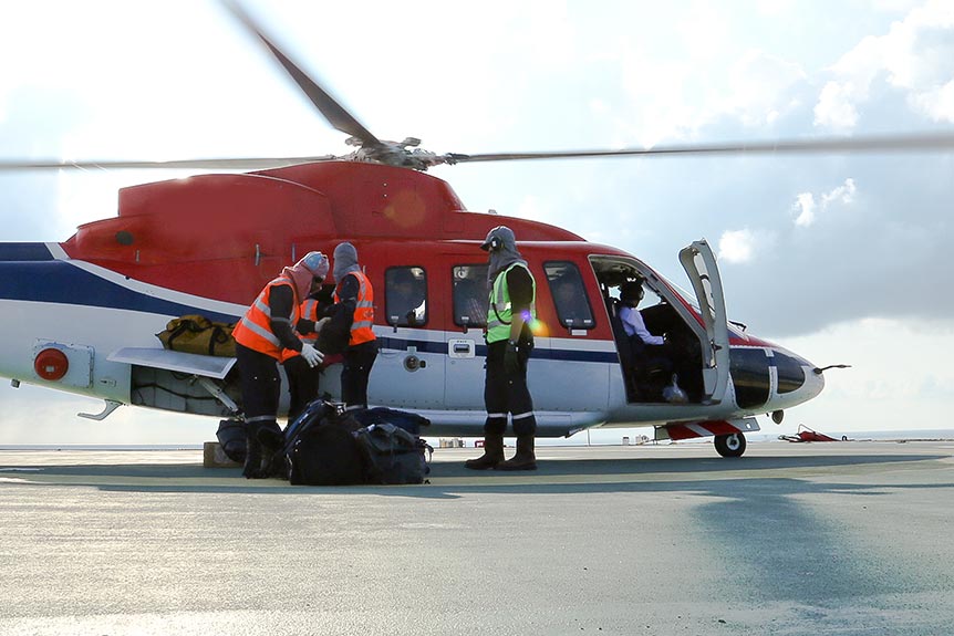 Helicopter Support for Hurricanes in Wilmington, North Carolina