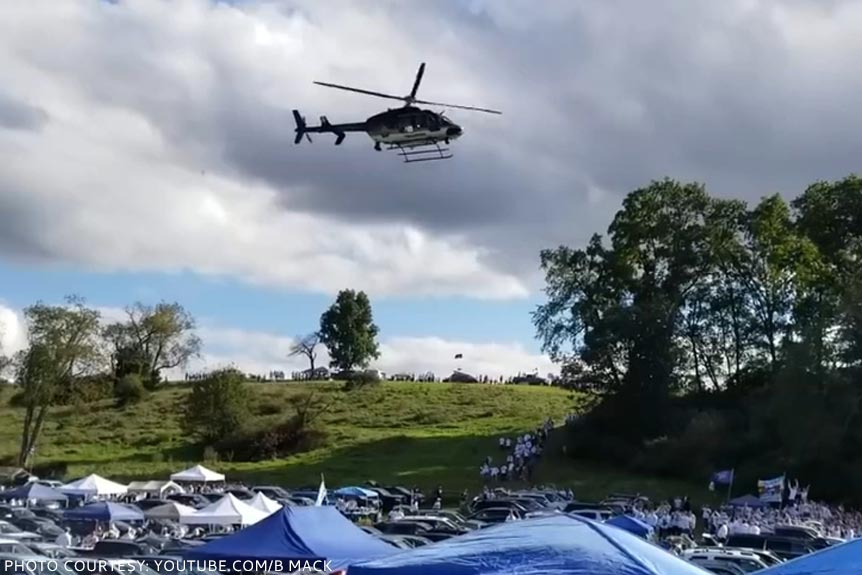 Low-Flying Police Helicopter Ruins Tailgate Parties at Penn State