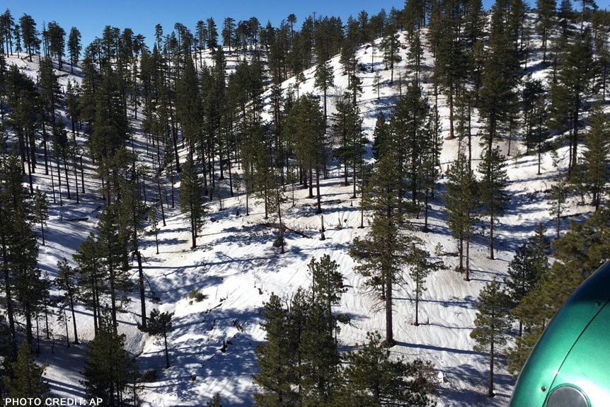 Helicopter Rescues Two Snowbound Campers After Two-Weeks