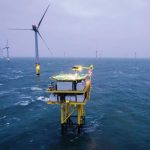 Helicopter landing on offshore transformer. (Credit: Airbus)