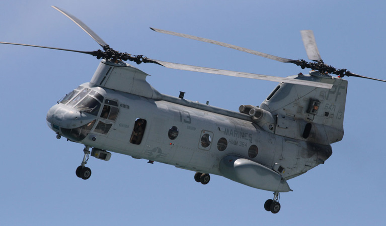 Boeing CH-46 “Sea Knight” - Aerial Firefighting