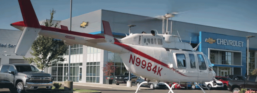 Fair Lifts Facilitates Helicopter Featured In New Chevrolet Commercial