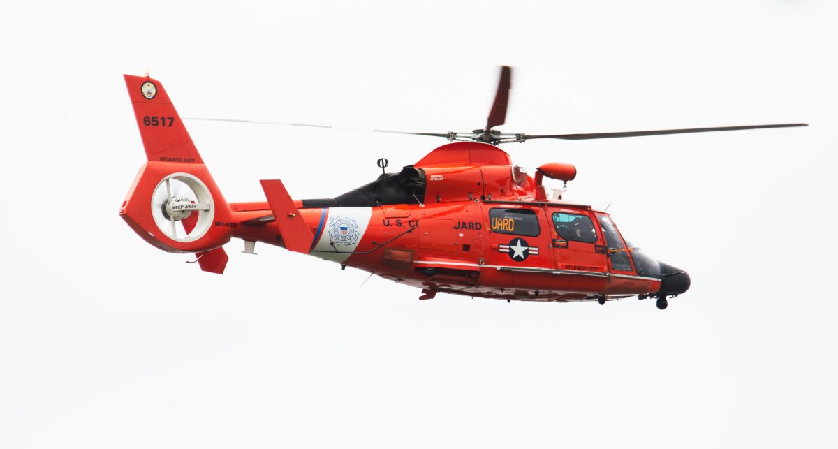 Three People Rescued from Isolated Beach by Coast Guard Chopper