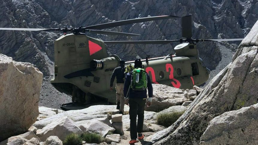 High Altitude Helicopter Rescue Saves Stranded Hikers on Mt. Whitney