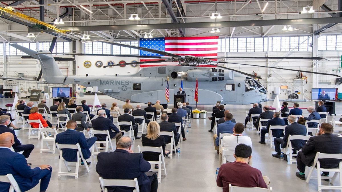 First Connecticut-built CH-53K King Stallion heavy-lift helicopter
