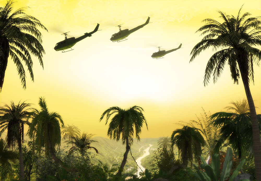 Helicopters used in the Vietnam War