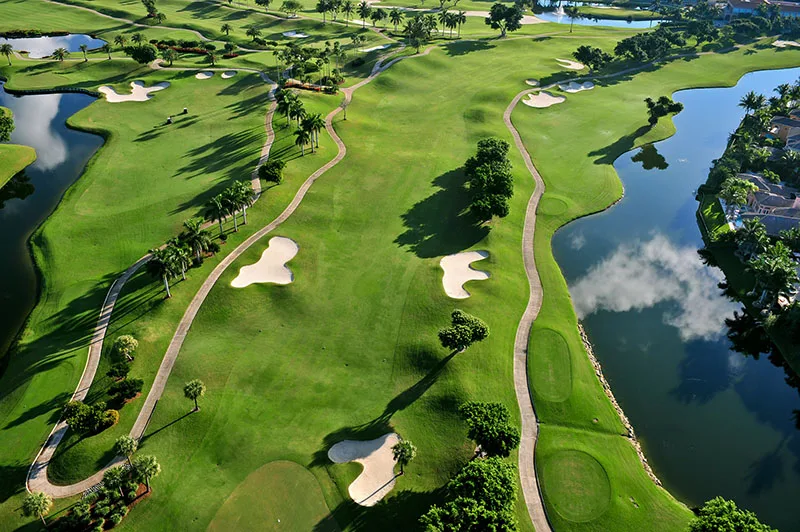 Florida Golf Course Photographed From the Sky