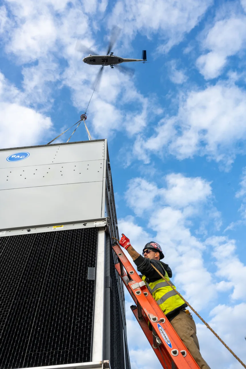 Helicopters for HVAC Lifts and Rooftop Installations