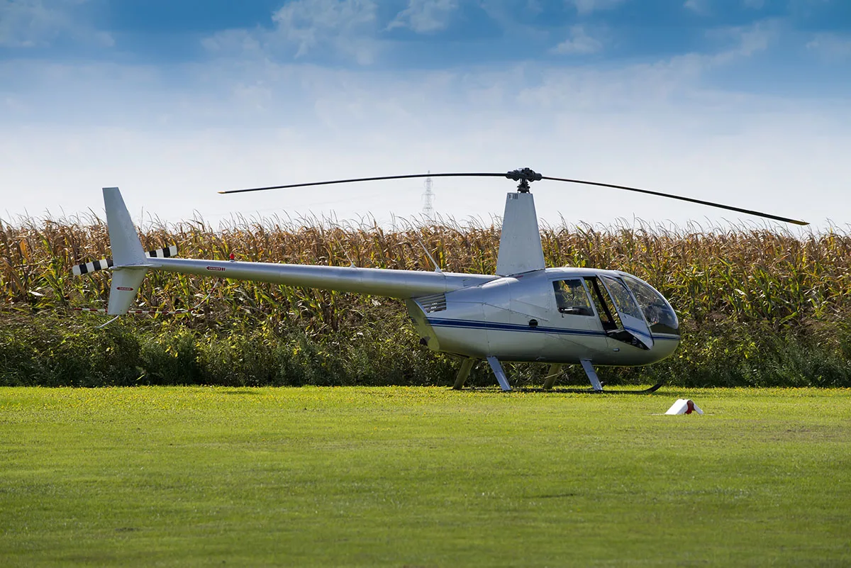 Robinson R44 used for Aerial Seeding