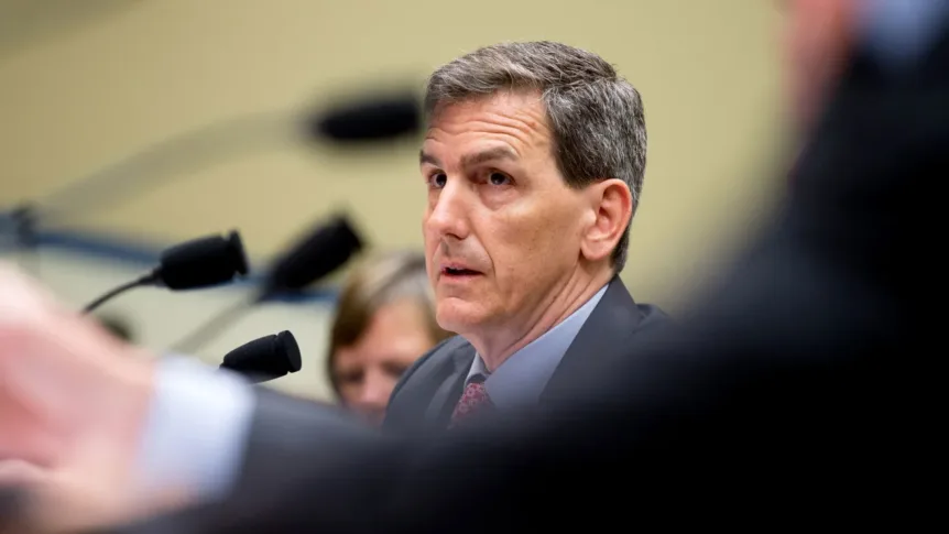 In this June 2015 photo, Michael Whitaker testifies on Capitol Hill in Washington, DC.