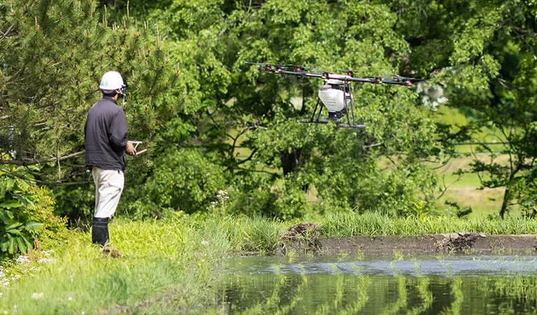 Herbicide Application Drones