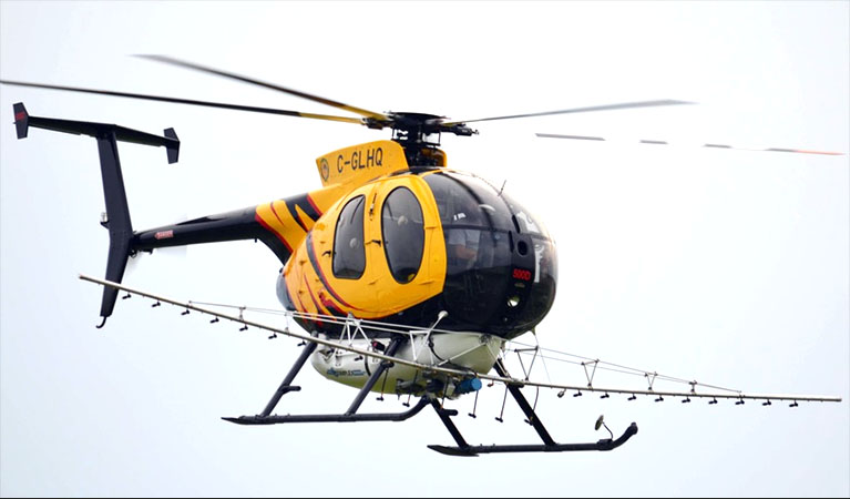 MD 500 equipped for Aerial Application