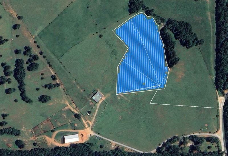 An Example Aerial Map from a Fair Lifts Project from June 2024.