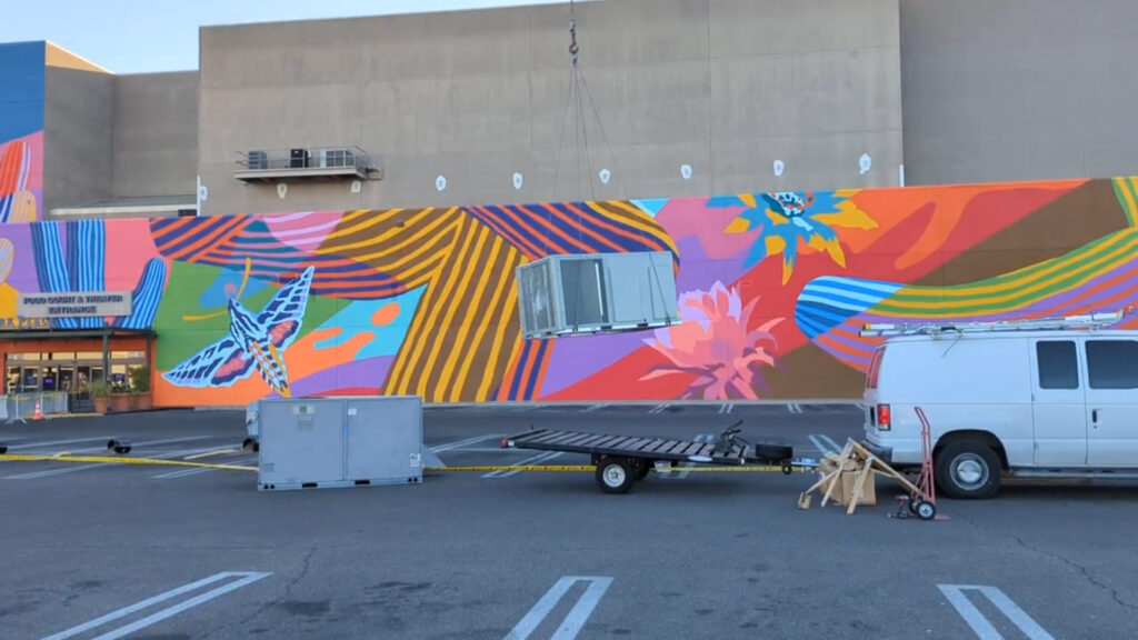 612-pound HVAC Unit Lift from trailer by the Bell 206 Jet Ranger