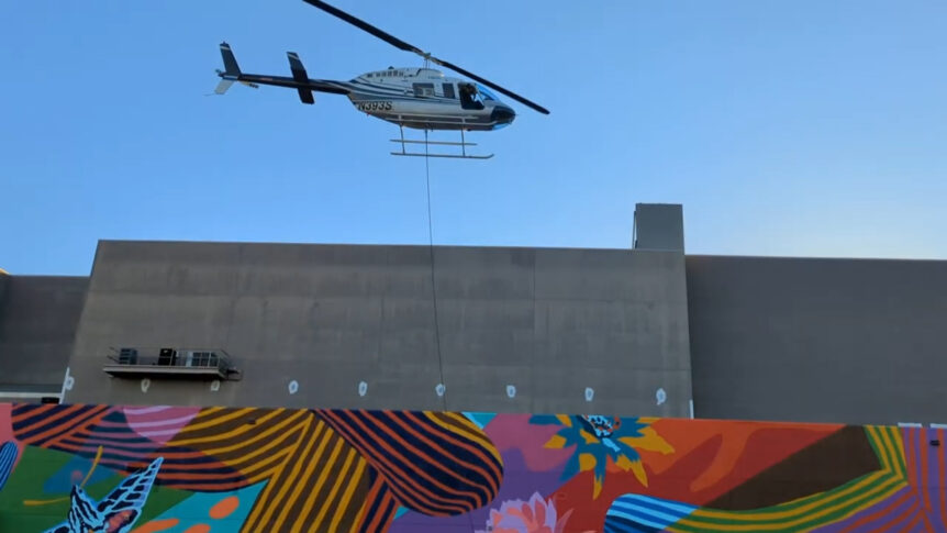 HVAC RTU Heavy Lift Project with the Bell 206