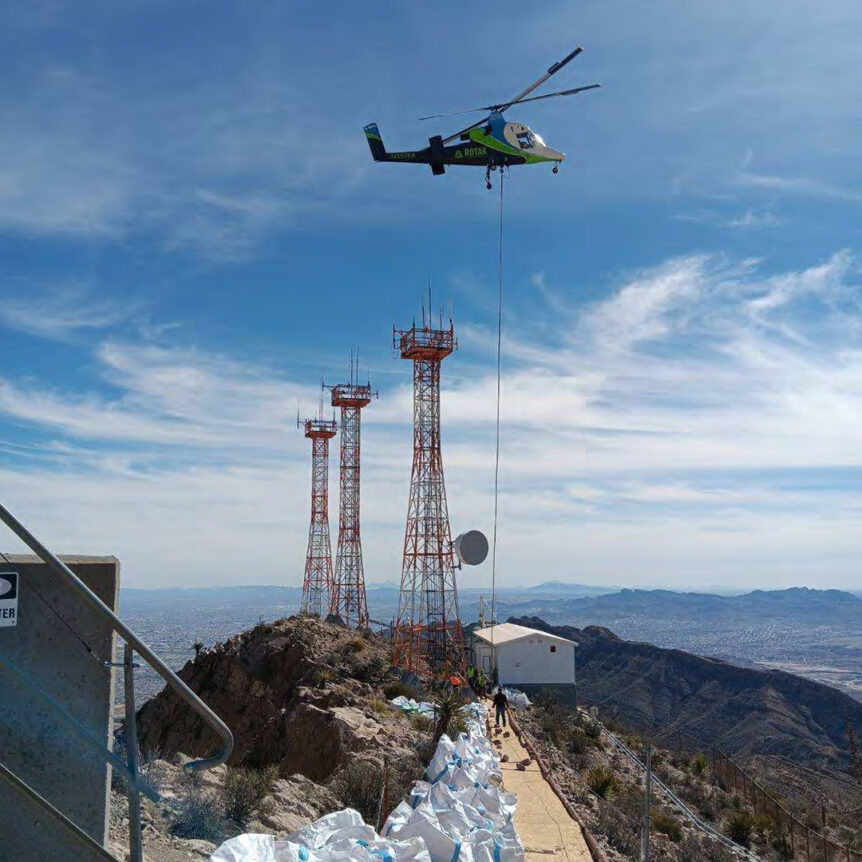 Construction Materials Heavy Lift by the Kaman K-MAX
