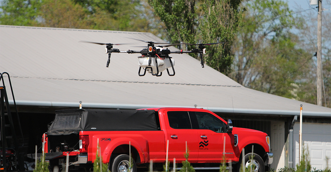 Fair Lifts' XAG P100 Pro HP and the Fair Lifts UAS Team Vehicle