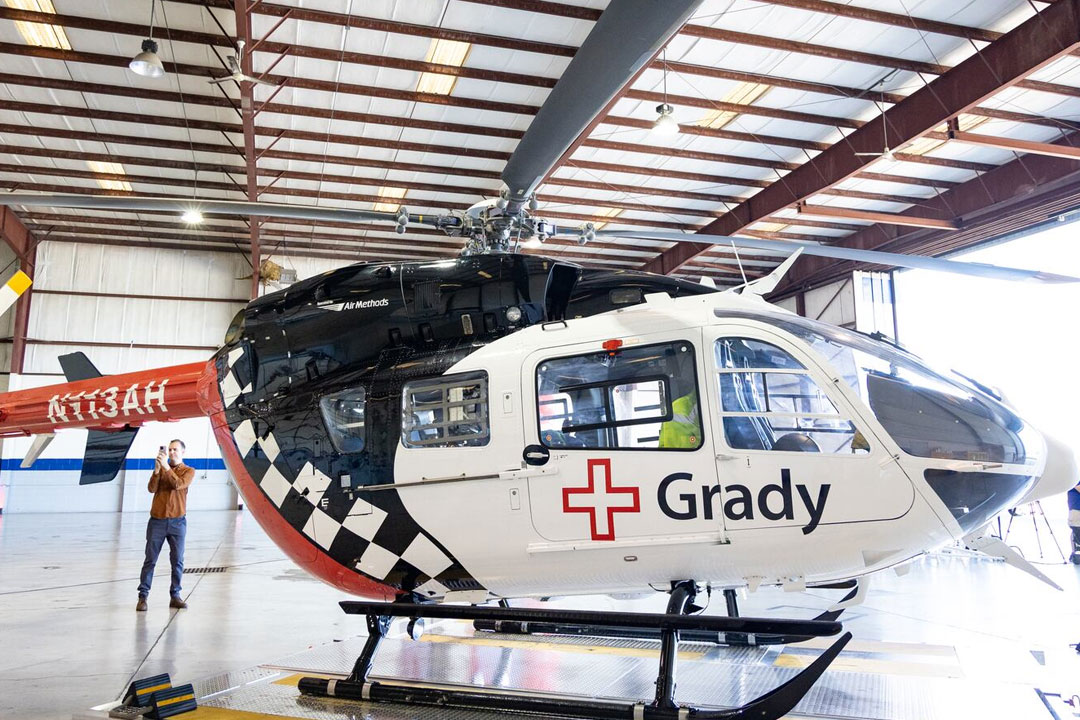 Grady's MBB-BK 117 Helicopter | Photo: Grady Health System