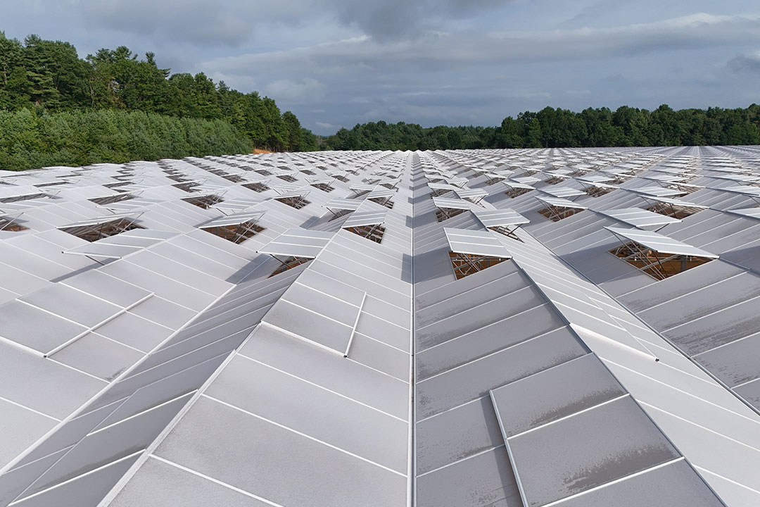 The completed application of ReduSol on the greenhouse.