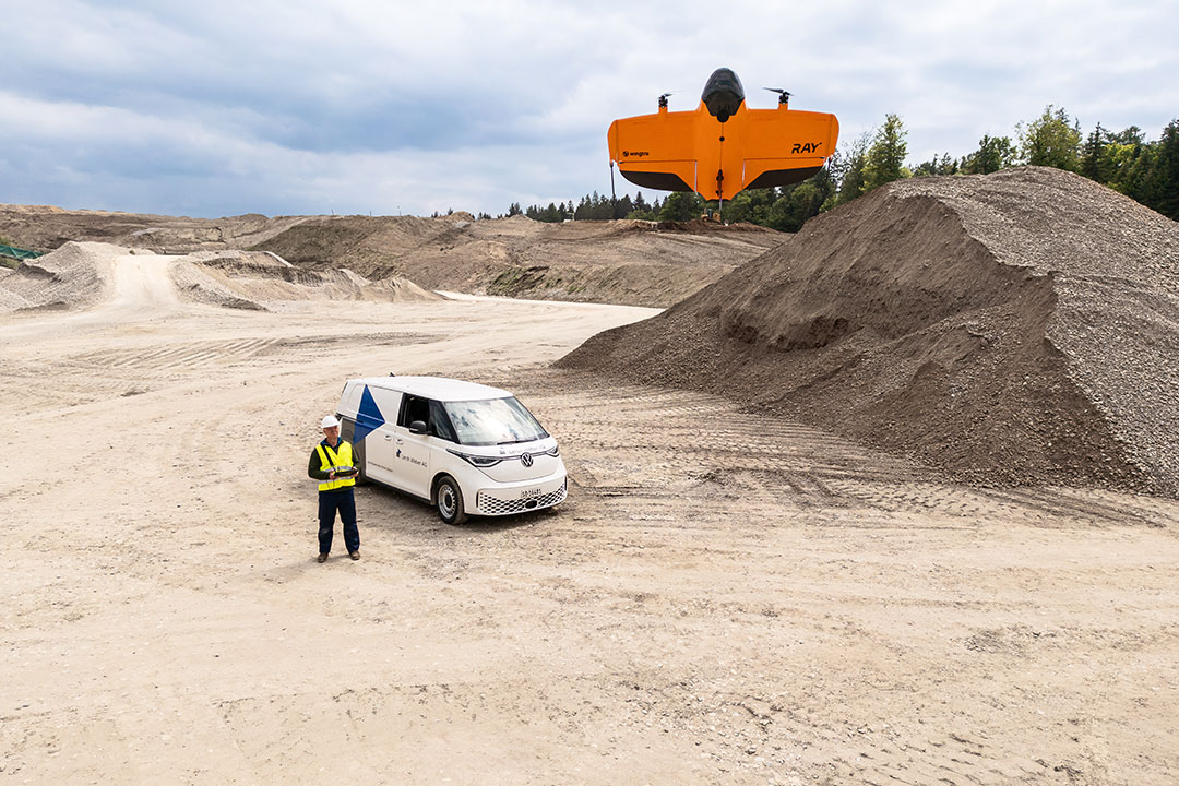 A Wingtra RAY in-flight. | Photo: wingtra.com
