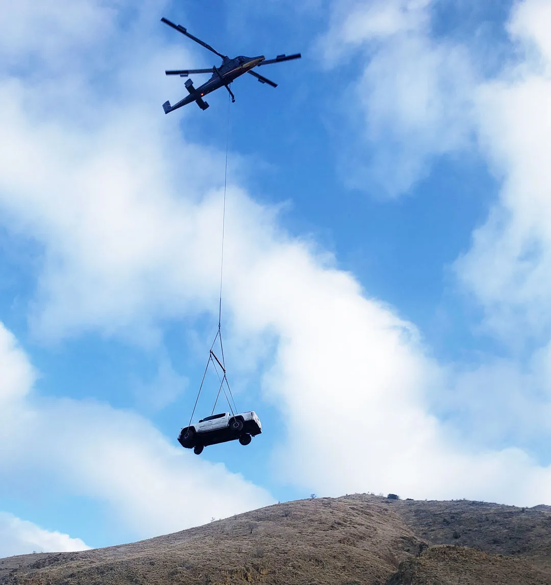 Can a helicopter lift a car?