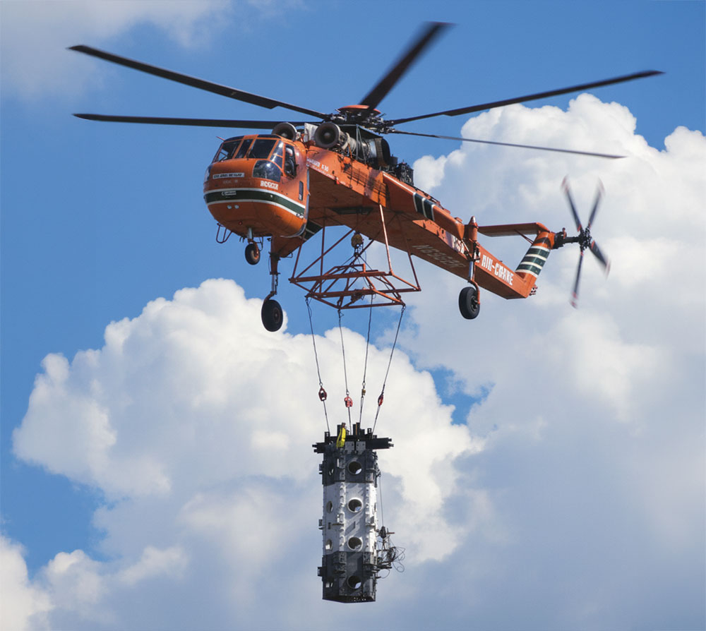 Featured image for “The Sikorsky CH-54 Skycrane: From Military Flying Crane to the Erickson S-64F Air-Crane”