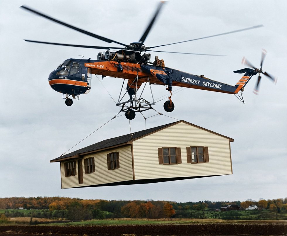 Featured image for “The Sikorsky CH-54 Skycrane: From Military Flying Crane to the Erickson S-64F Air-Crane”