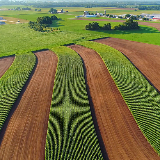 A Fair Lifts Drone Team at Work Spraying Corn and Soybeans