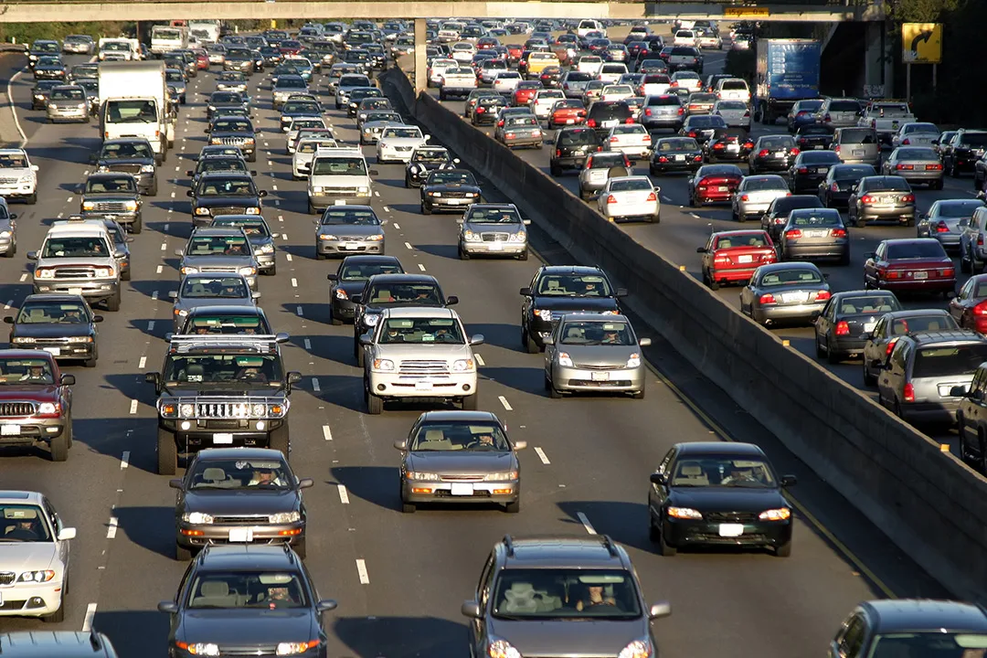 A typical Los Angeles traffic jam.