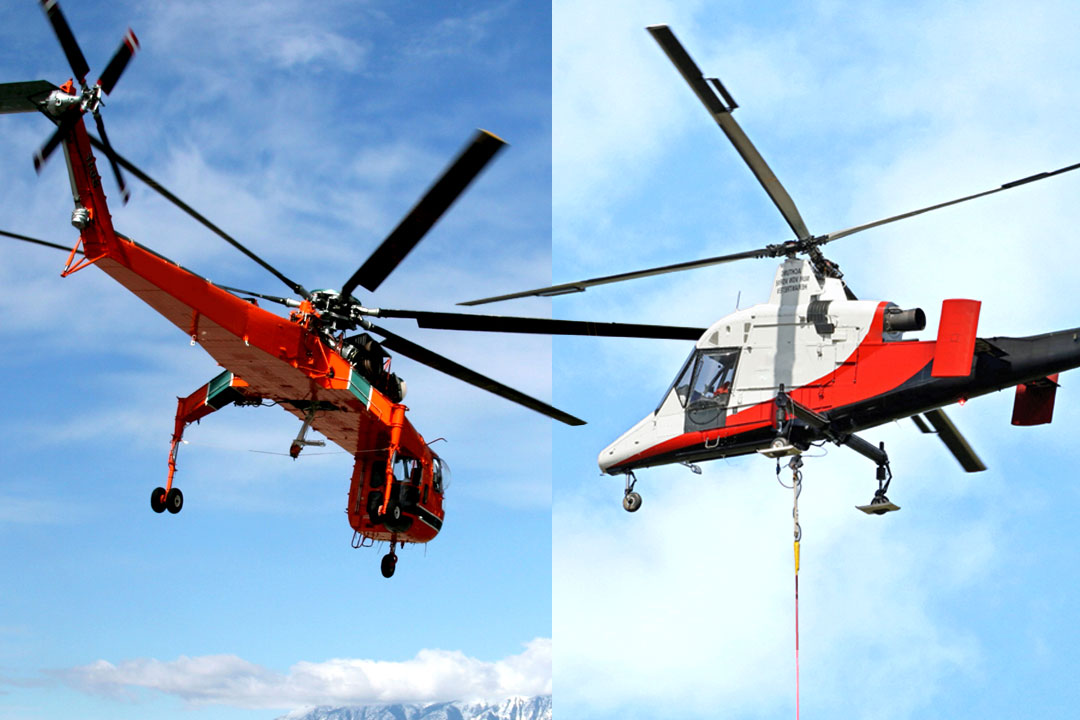Featured image for “Sikorsky S-64 Skycrane vs K-MAX: Heavy Lift vs Precision Long-Line Performance”