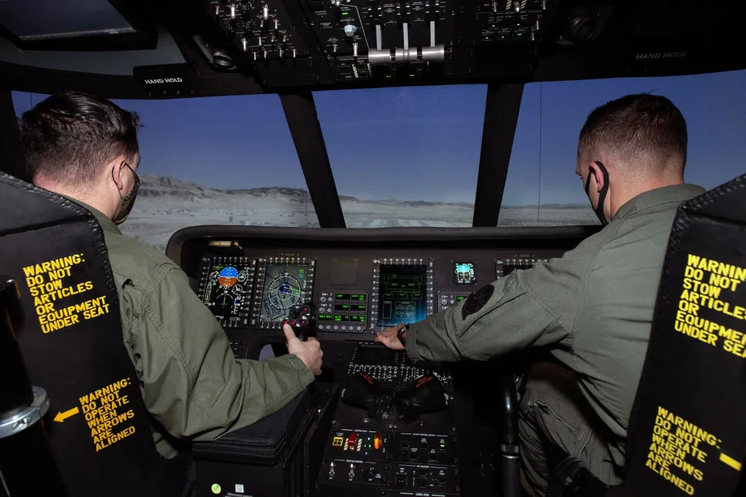 The Containerized Flight Training Device (CFTD) is a full-mission flight simulator that will allow flight crews to train on the full scope of Marine Corps heavy lift missions. | Photo: lockheedmartin.com