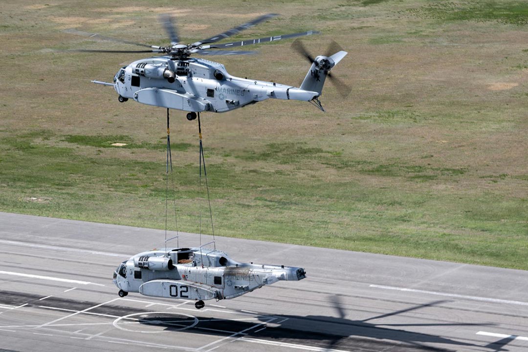 Featured image for “When One Heavy Lift Helicopter Lifts Another: Inside the CH-53K Breakthrough”