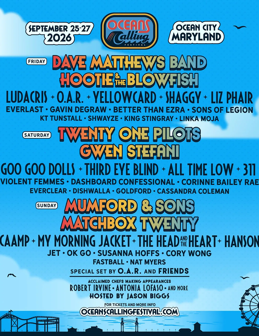Oceans Calling, Ocean City, September 25-27
