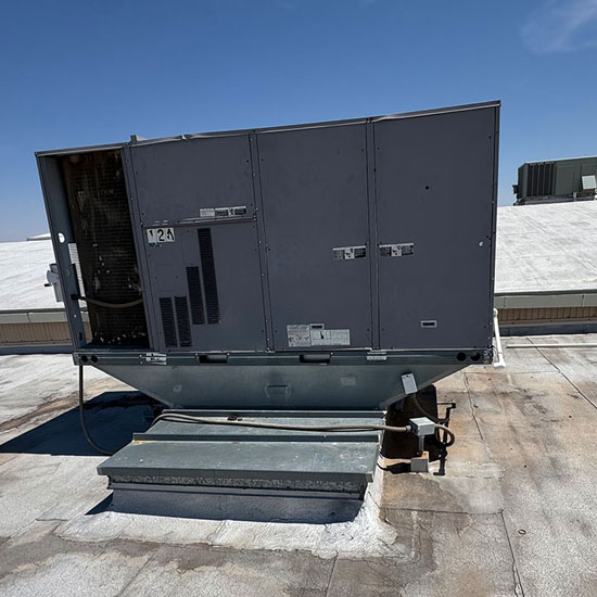 An HVAC Rooftop Unit
