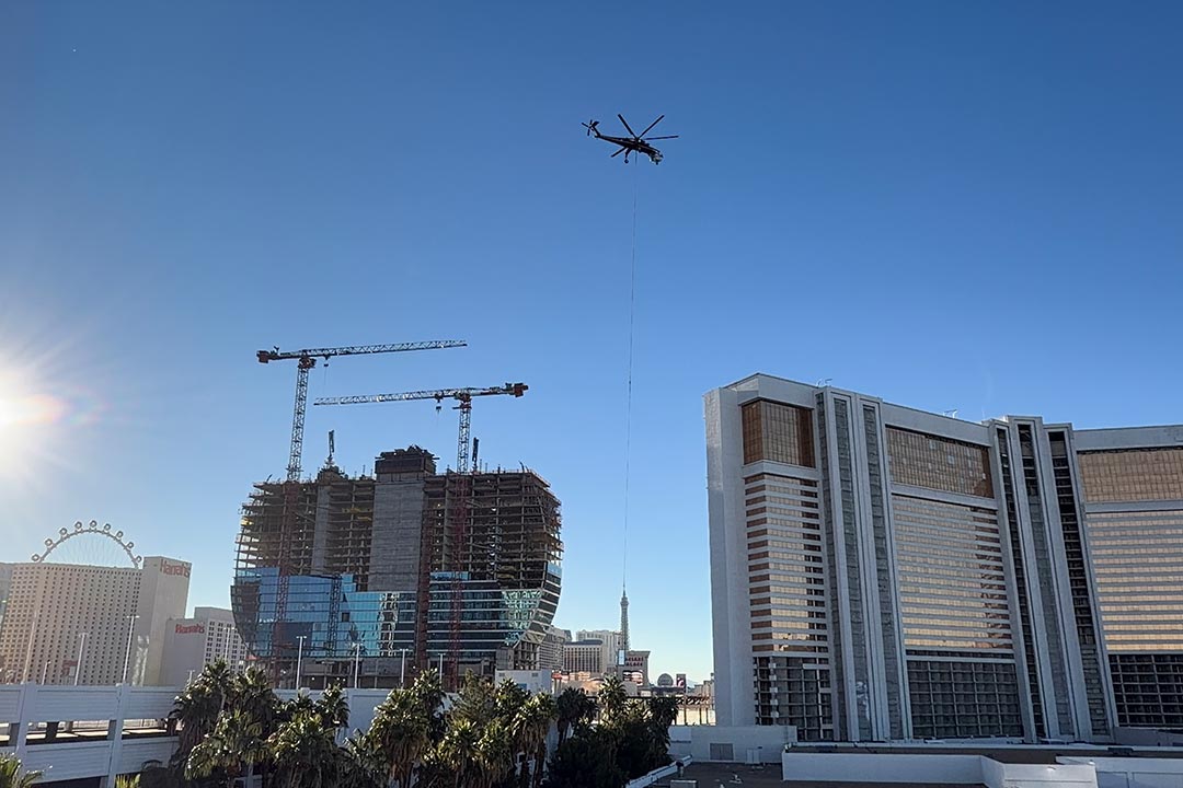 Installing 16,000 Pound Air Handling Units Above the Las Vegas Strip