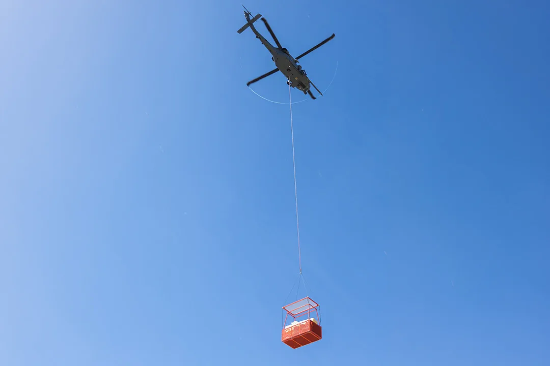 Helicopter oversized cargo transportation coordinated by Fair Lifts